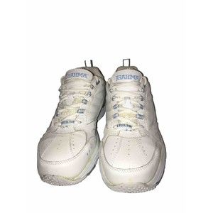 Brahma Womens Steel Toe Shoe White On White Size 9 Oil & Slip Resistant Sneakers